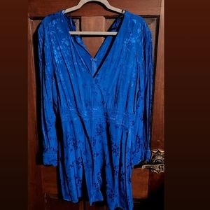 Royal Blue Long Sleeve Romper